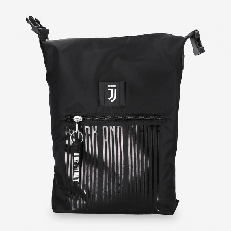 ZAINO AMERICANO FC JUVENTUS NERO 42X38X14CM.100% POLIESTERE + GADGET  OMAGGIO PRODOTTO UFFICIALE