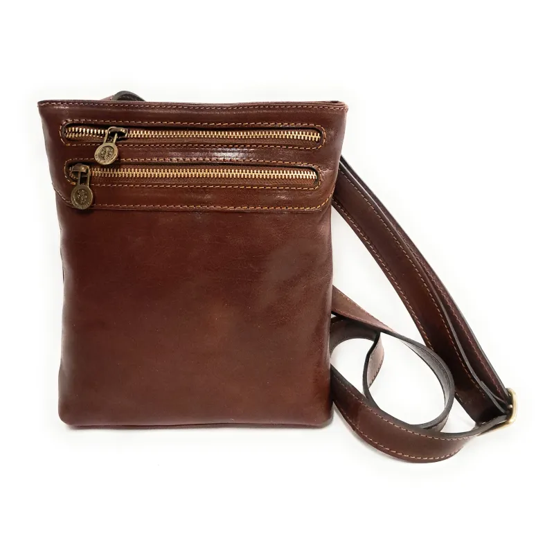 Borsello a tracolla in pelle Uomo Il Borsaro Art. 572 Made in Italy