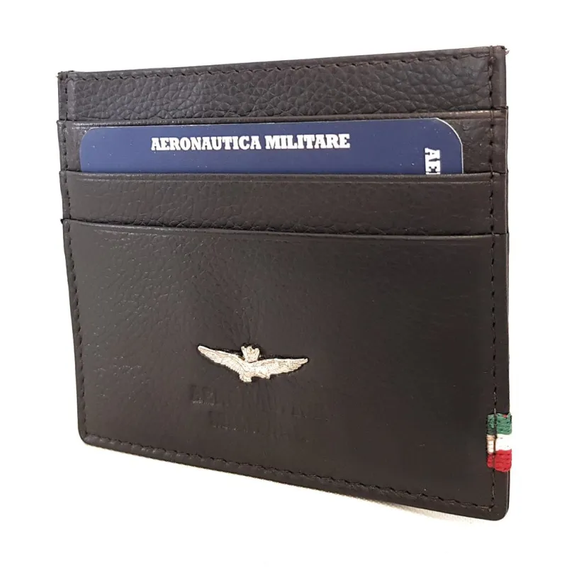 Portacarte di credito Aeronautica Militare Uomo in pelle Linea "Flag" AM 106