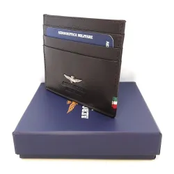 Portacarte di credito Aeronautica Militare Uomo in pelle Linea "Flag" AM 106