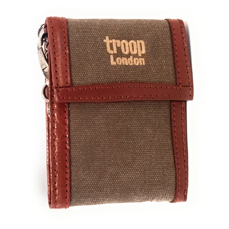 Portafoglio Unisex in canvas e pelle Troop London TRP 348