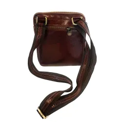 Borsello a tracolla in cuoio Il Borsaro art. 584 Made in Italy