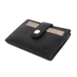Portacarte Portadocumenti in pelle c/bottone TIMBERLAND Nero TB0RS025