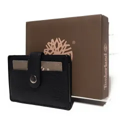 Portacarte Portadocumenti in pelle c/bottone TIMBERLAND Nero TB0RS025