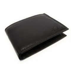 Set Portafoglio+Portachiavi in pelle Uomo Charro Nero