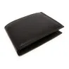 Set Portafoglio+Portachiavi in pelle Uomo Charro Nero