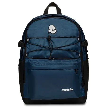 Zaino Scuola Lavoro Tempo Libero Invicta Blow Up Plain Blu 2318 5D6