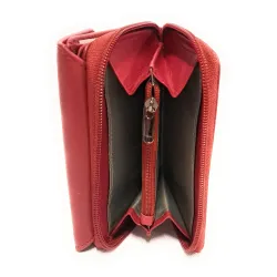Portafoglio Donna in pelle EC Coveri Contemporary Rosso 760 32