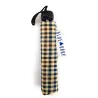 Ombrello Blue Drop Pieghevole Antivento Super Leggero Manuale Scozzese Beige/Blu 179 06