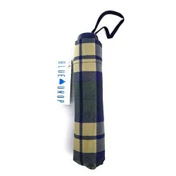 Ombrello Blue Drop Pieghevole Antivento Super Leggero Manuale Scozzese Blu 179 06