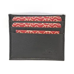 Parure Portacarte +Portachiavi in pelle CHARRO Navy C/16