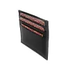 Parure Portacarte +Portachiavi in pelle CHARRO Nero C/16