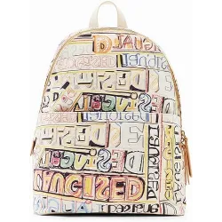 Zaino Donna in canapone DESIGUAL Lettering Mariscal Mombasa