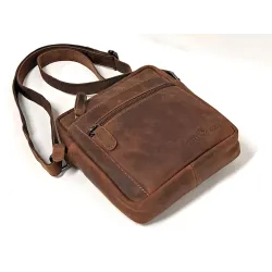 Borsello a tracolla in pelle Uomo GREENWOOD Art. 102 Sandalo