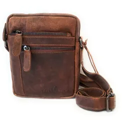 Borsello a tracolla in pelle Uomo GREENWOOD Art. 102 Sandalo